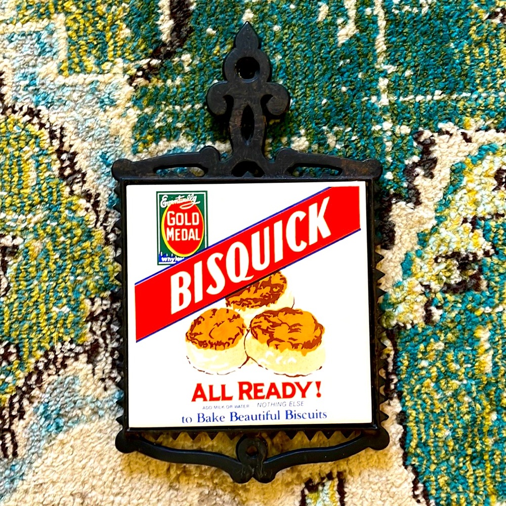 Vintage Bisquick Ceramic Trivet